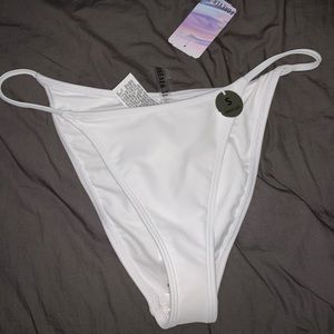 White bikini bottom